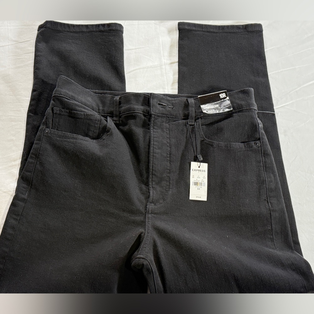 Express Woman’s Black Slim Super Highrise Jeans. NWT size 10